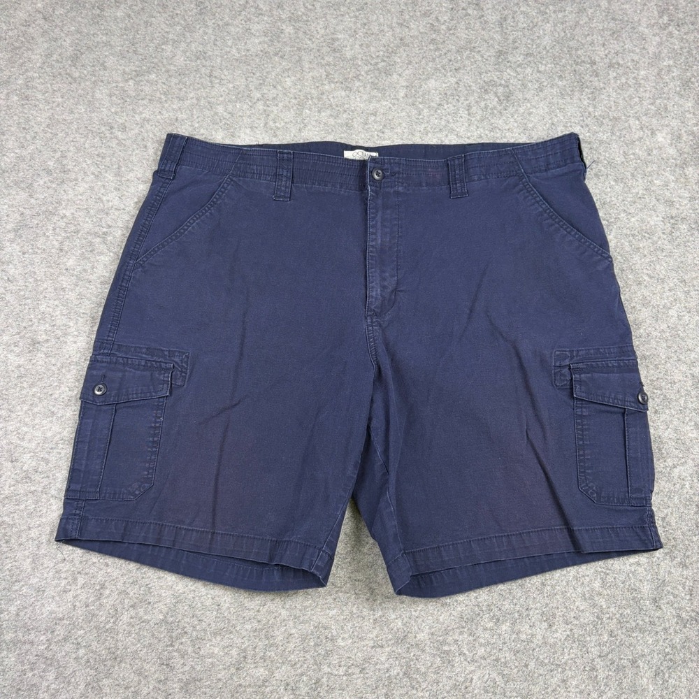 Ocean Coast Cargo Shorts‎ Mens 44 Navy Blue Big & Tall Surf Old Money Beach